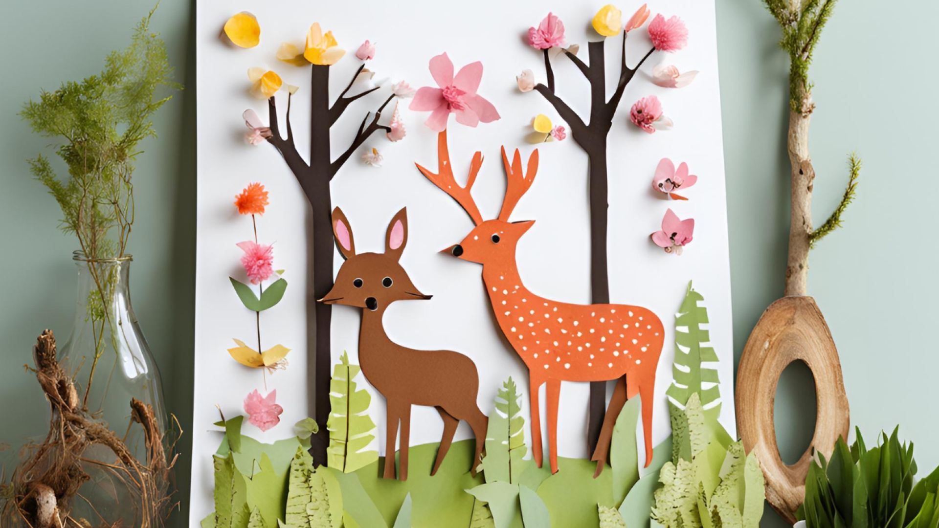 Easter Crafts: Spring Woodland Canvas Image